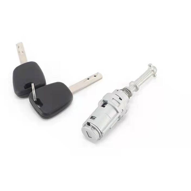 [mai Utilizzato] Kit Serratura Inhhub + Cilindro Per Porta Anteriore Sinistra Citroen C2 C3 C3 Pluriel + 2 Chiavi-inhhub