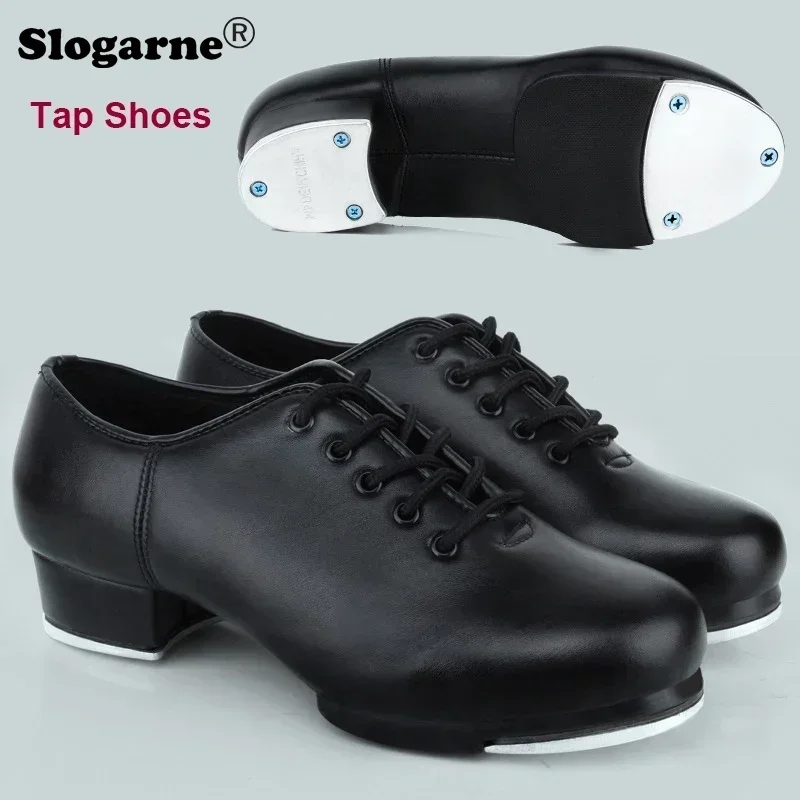 2025 neue Kinder Tap Schuhe Kinder Tap Weiche PU Leder Unisex Frauen Tap Dance Schuhe Männer Studenten Tap Schuhe Große größe Dance Tragen