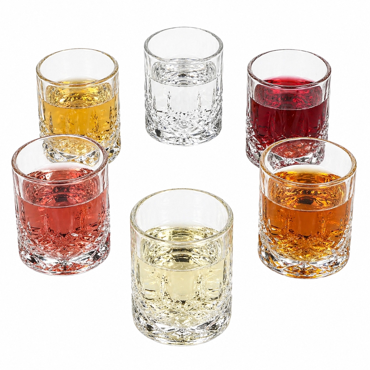 6er Set SHOT Schnapsgläser 2cl & 4cl aus Glas - 250404 / 1006360 Image