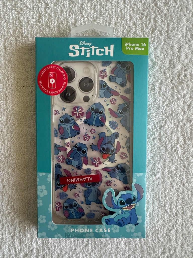Disney Cell Phones & Accessories | Disney Stitch Iphone 16 Pro Max Phone Case Cover | Color: Blue/White | Size: Os