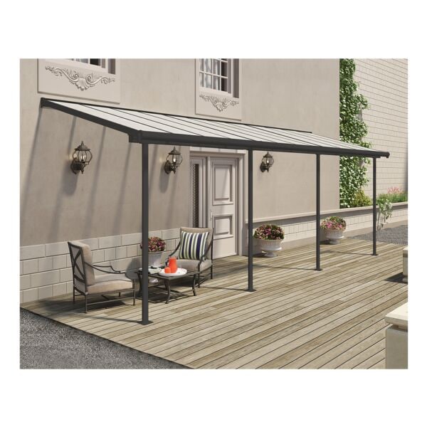 OTTO Office Terrassenüberdachung »Sierra« 670,5 cm breit grau, 670.5x300x228 cm