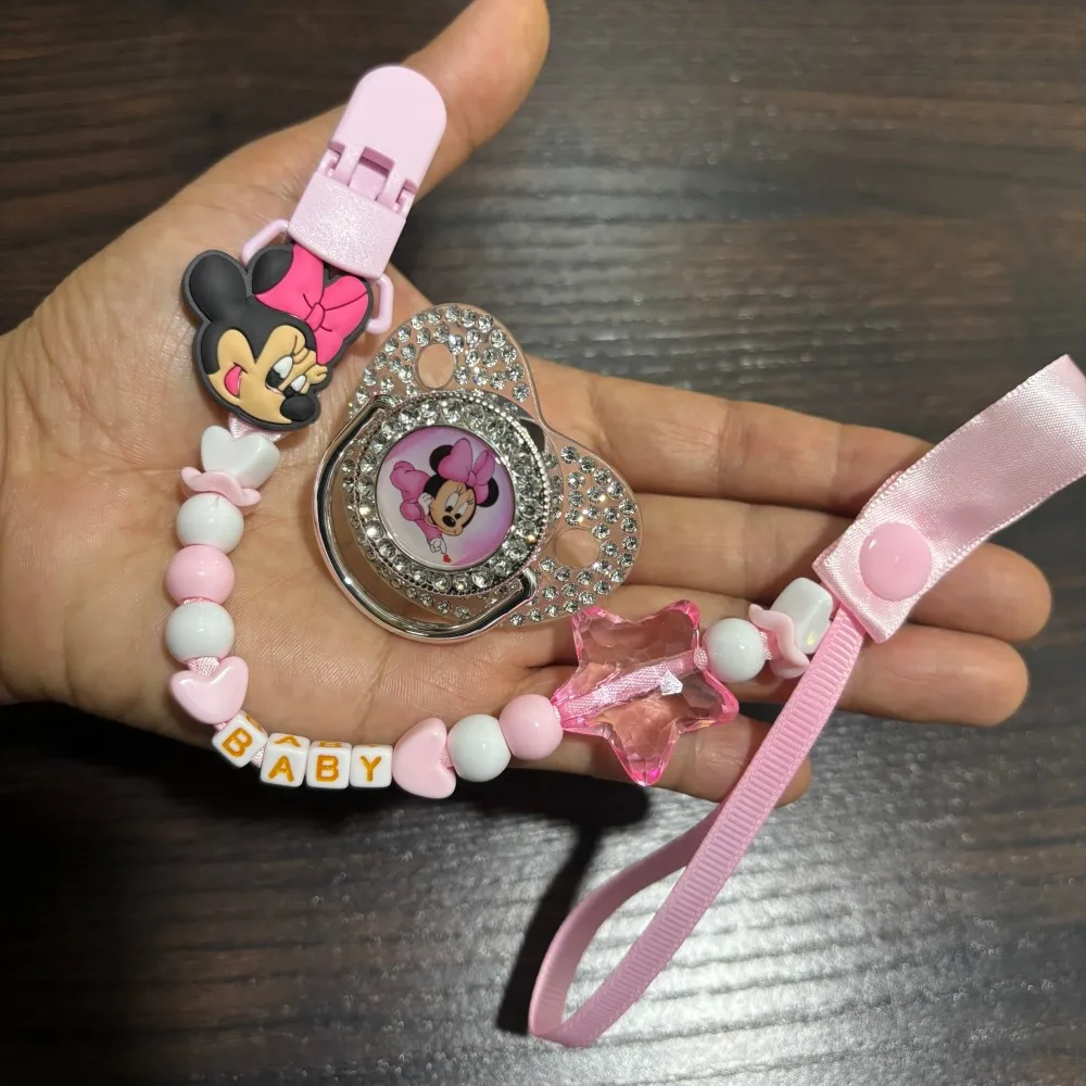 Neugeborenen-Fütterungsschnuller Baby-Kau-Schnuller zur Beruhigung Personalisierter Schnullerhalter mit lebensmittelechtem Silikon Geeignet Image