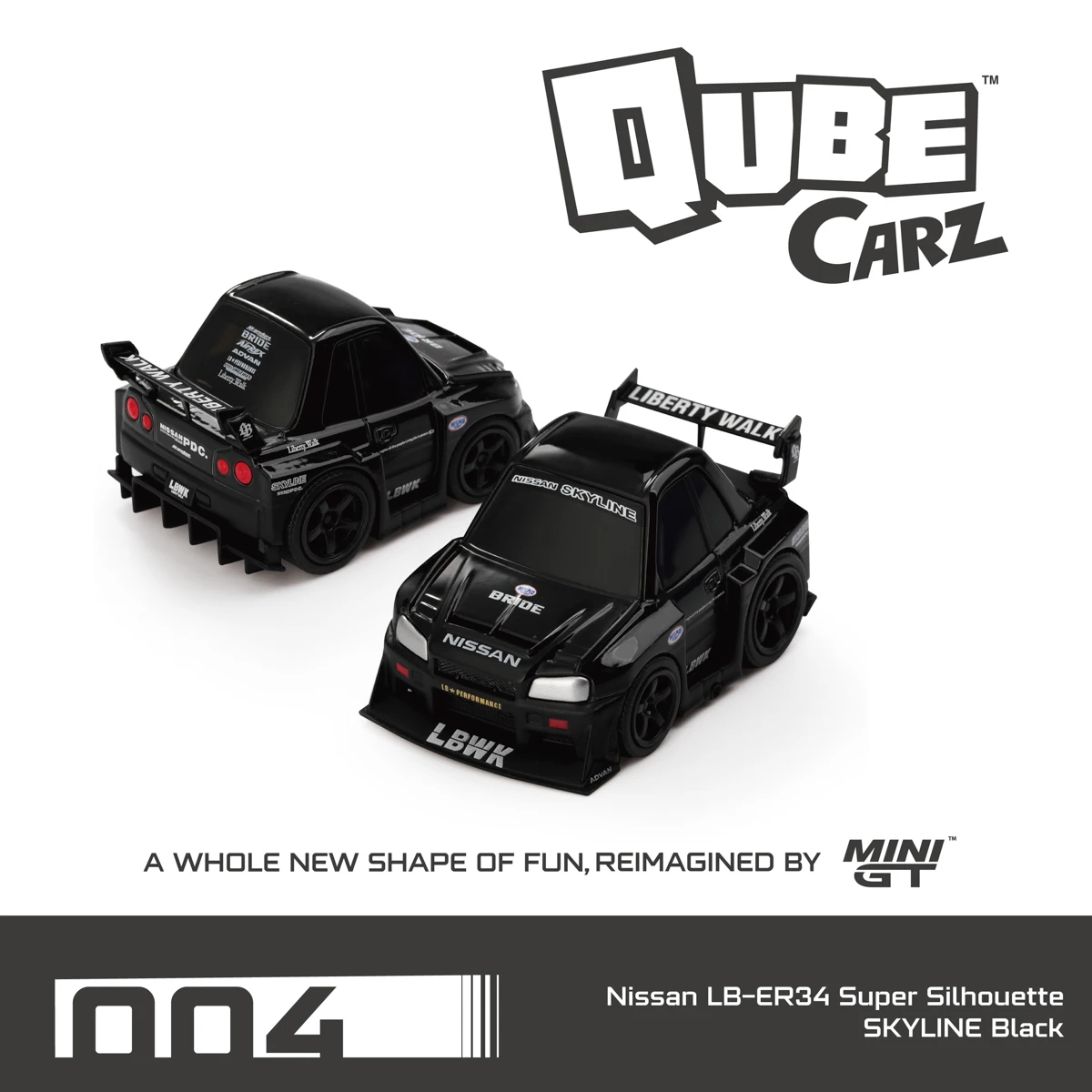 MINIGT TSM QubeCarz 1:64 Hobby-Druckguss-Modellauto für Erwachsene