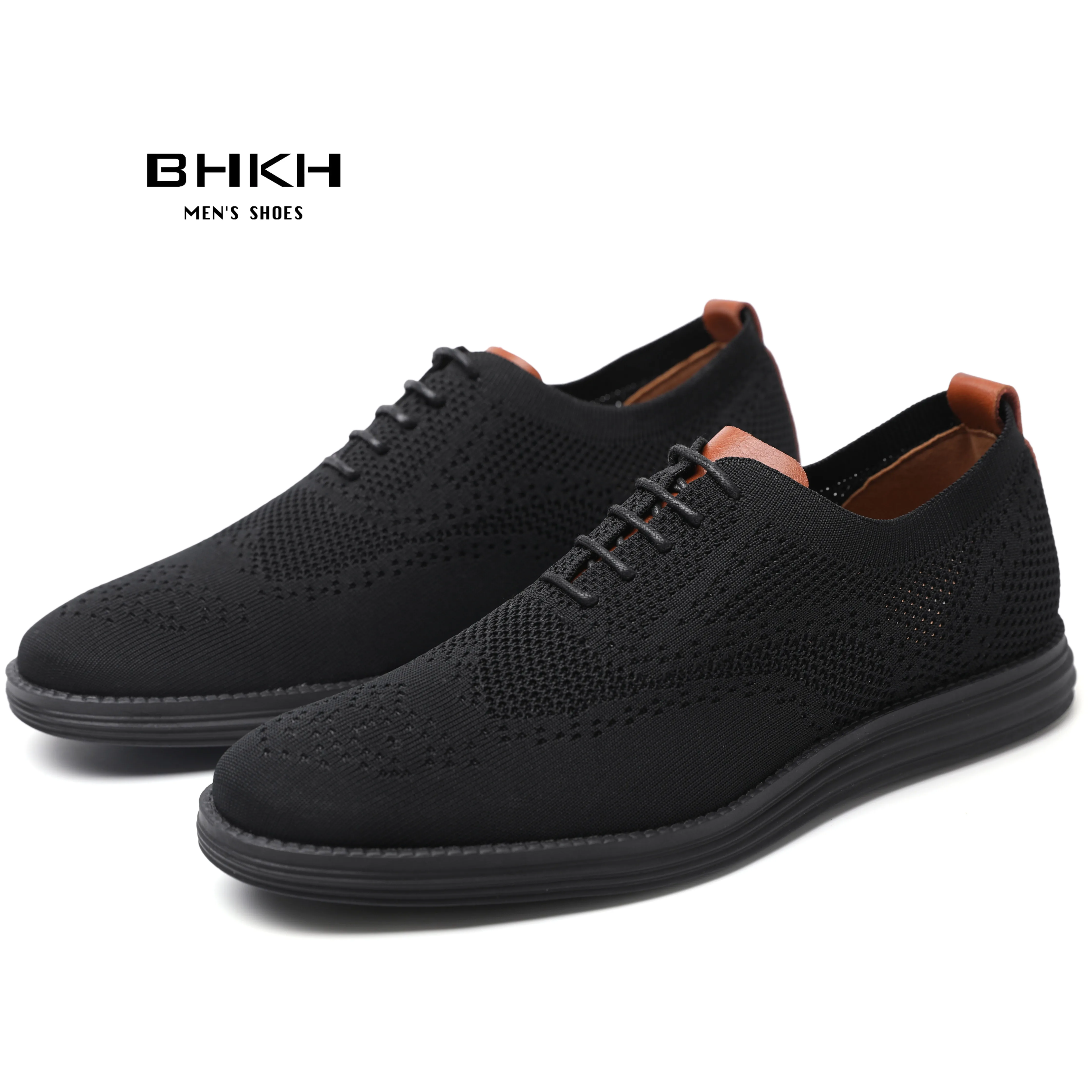 BHKH Männliche Turnschuhe Sommer Gestrickte Mesh Casual Schuhe Leichte Casual Schuhe Atmungsaktive Wanderschuhe Schuhe Für Männer