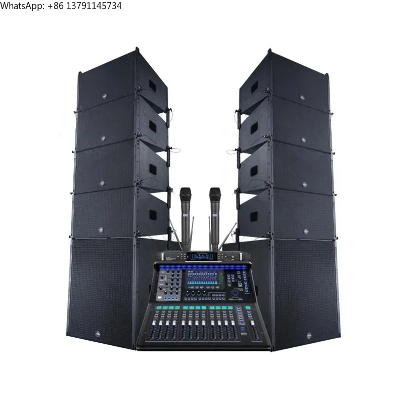 Professionelles Audio-PA-DJ-Outdoor-Lautsprechersystem Komplettes Line-Array Aktives Soundsystem Image