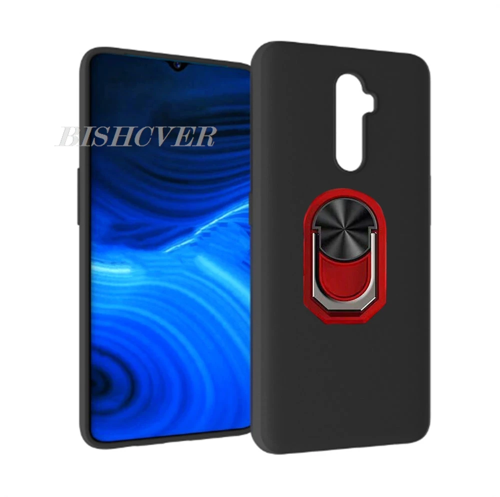 FÜR Realme X2 Pro 6,5 "RealmeX2Pro RealmeX2 X2Pro RealmeXT XT Zurück Ring Halter Halterung Telefon Fall TPU Weiche Silikon Abdeckung Image