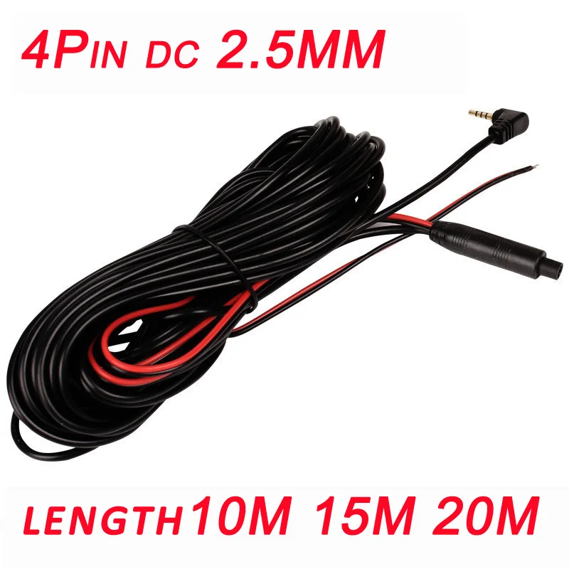 4Pin Auto Top-hintere Ansicht-parken Video-verlängerungskabel DC 2,5 MM Draht Rückfahrkamera-kabel für BMW Autos Image