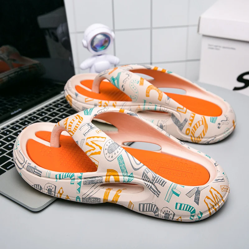 Sommer Hausschuhe Männer EVA leichte Flip-Flops Strand Sandalen rutschfeste Casual Flache Schuh 2023 Hausschuhe Indoor Schuhe Outdoor rutschen