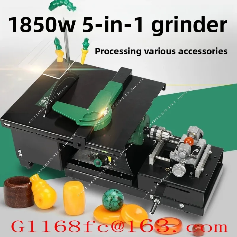 Kleine Schleif- und Schneidemaschine für Jade, Rundperlen, Jadeit und Achat, Tischsäge Image