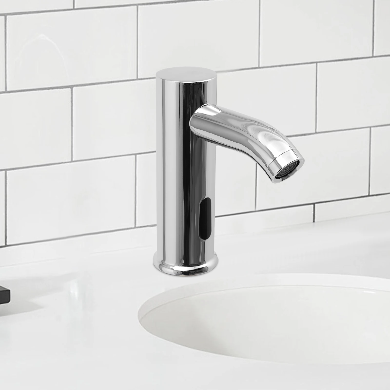 NEUER Automatischer Infrarot-Sensor-Wasserhahn Berührungsloser Kaltwasserhahn Edelstahl-Wasserhahn Induktions-Waschbeckenmischer für Handwaschbecken