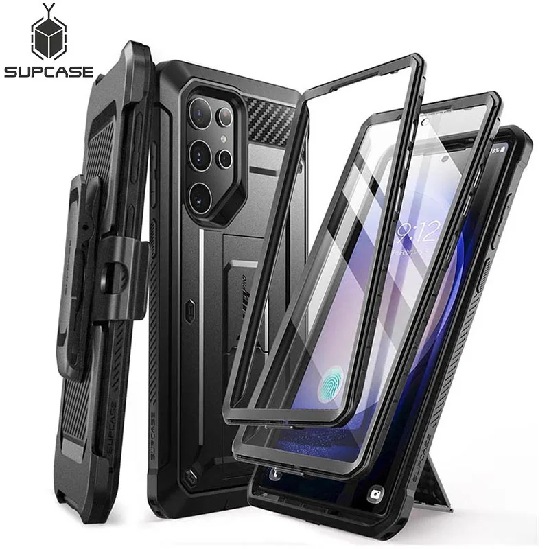SUPCASE Hülle für Samsung Galaxy S24 Ultra UB Pro, robuste Dual-Layer-Schutzhülle mit Gürtelclip und integriertem Displayschutz Image