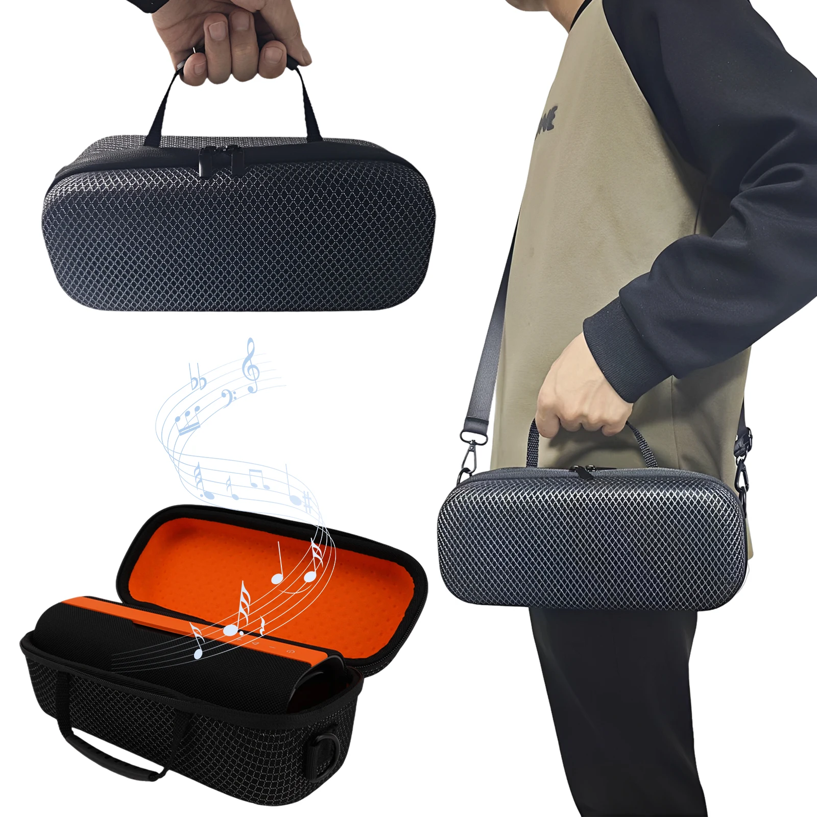 EVA-Schutzhülle mit Schultergurt, passend für Xiaomi Sound Party Pro, Outdoor-Reisetasche, stoßfest (Lautsprecher nicht im Lieferumfang enthalten) Image