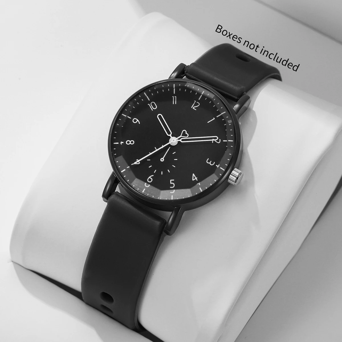 Modische Damenuhr mit arabischem Zifferblatt, Quarzuhr, lässiges Silikonarmband, analoge Armbanduhren für Damen, Reloj Mujer, Mädchenuhr (ohne Box) Image
