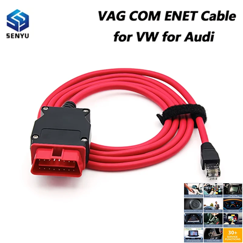 Für VW Für Audi VAG DoIP ENET Kabel ECU Programmierer VAG COM Versteckte Daten erfragen Scanner MQB EVO OBD Ethernet OBD2 Auto-Tool Image