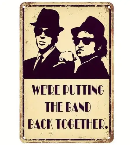 Blues Brothers: Wir stellen die Band wieder zusammen – Neuheit; Metallschild Image
