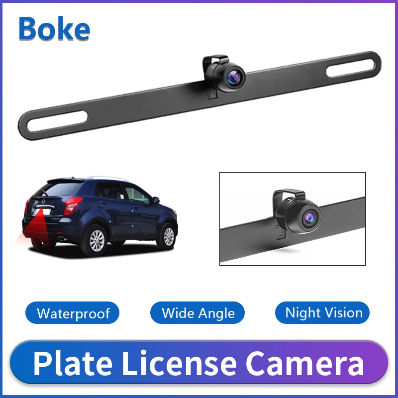 Auto Rückansicht Kamera HD Wasserdichte Kleine Schmetterling Kennzeichen Rahmen Nachtsicht CCD Backup Auto Rückfahr Kamera Image