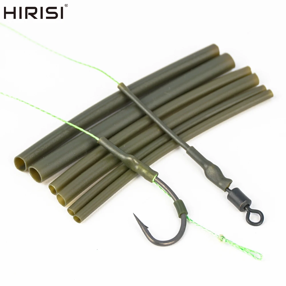 Hirisi 20 Stück Karpfenangeln Rigs Schrumpfschlauch Heizung Schrumpfschlauch Größe 1 mm 2 mm 3 mm Karpfenangeln Zubehör Terminal Tackle AE071 Image