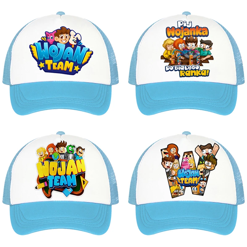 Baseballkappen für Jungen, Wojan-Team, Anime-Charakter, bedruckter Sonnenhut für Kinder und Erwachsene, verstellbare Schirmmütze, Cartoon-Sommer-Freizeithüte, Geschenke Image