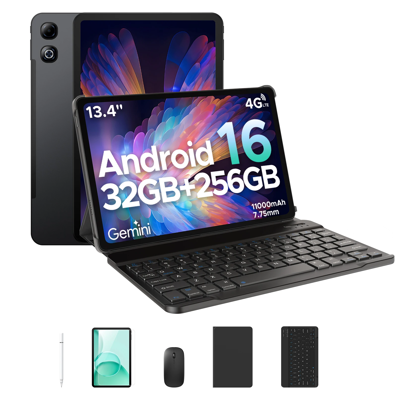 DOOGEE Tab G6 Max Tablet Android 16 32GB+256GB 13,4'' 90Hz Display 11000mAh Akku 7,7mm Ultradünn UNISOC T7280 Widevine L1 Image