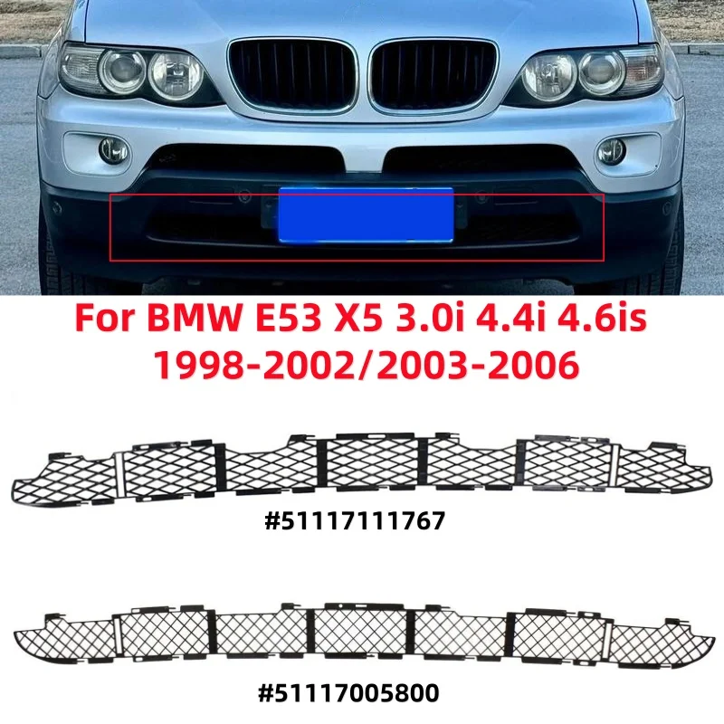 1Pcs Auto Untere Frontschürze Grille Grid Mesh Zubehör Für BMW E53 X5 3,0i 4,4i 4,6is 1998-2002/2003-2006 Image