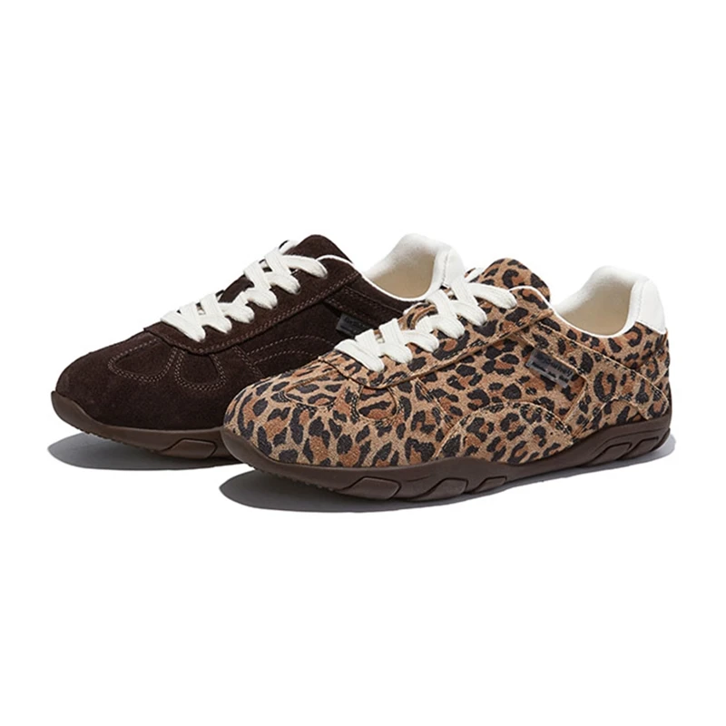 AIYUQI 2026 Neue Damen-Sneaker Rutschfeste Leopardenmuster Dexun Damenschuhe Große Größen Echtes Leder Casual Damenschuhe