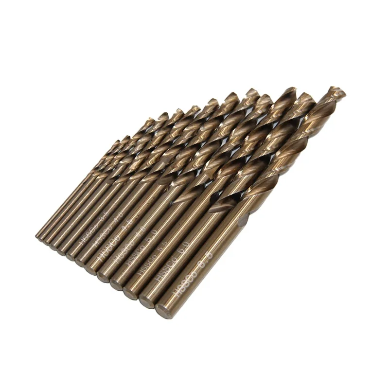 13-teiliges HSS-Bohrer-Set (im Beutel), geeignet für langlebiges und präzises Bohren von Kunststoffen und Holzen Image