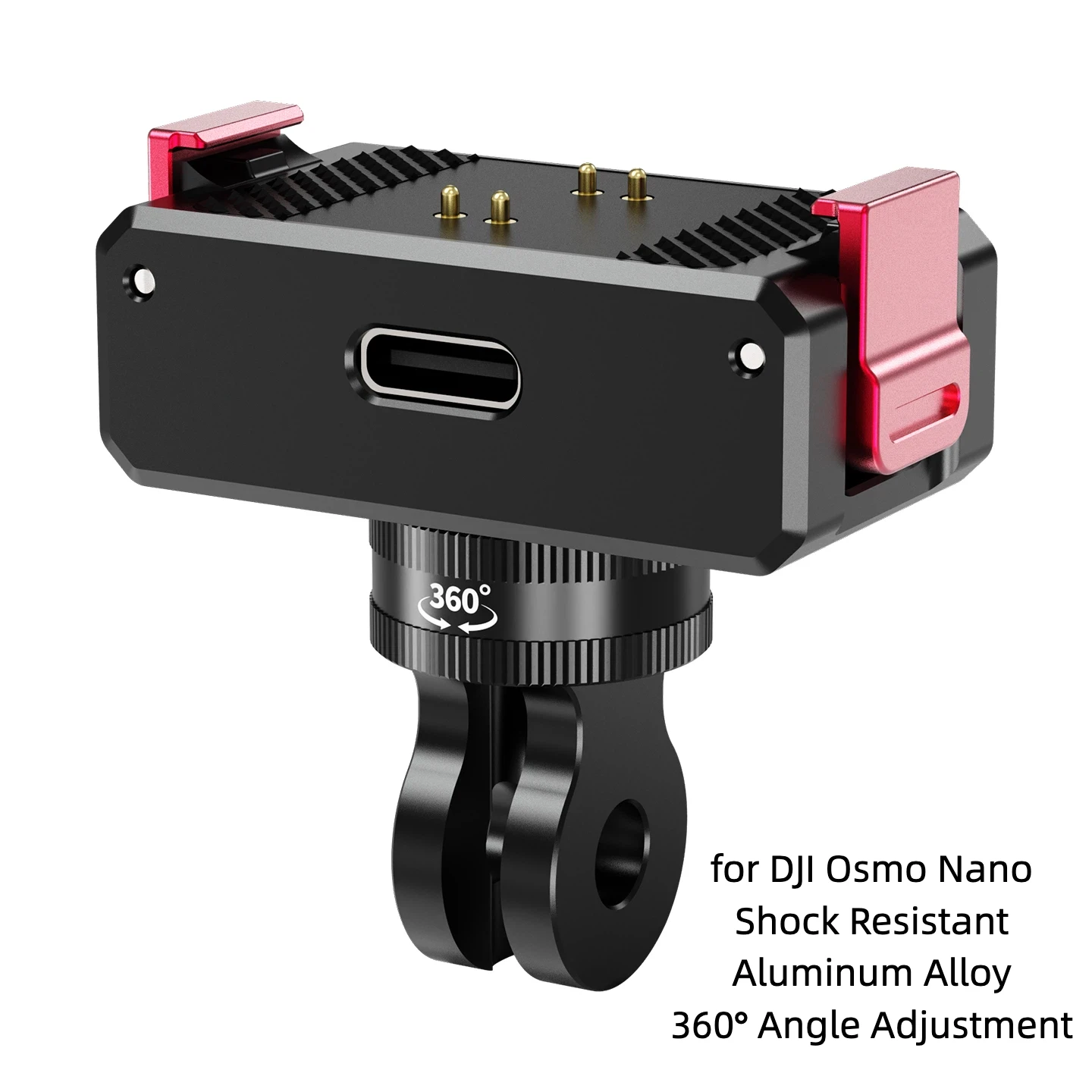 Outdoor-Radfahren Vlog Magnetische Halterung Magnetfuß für DJI Osmo Nano Action Kamera 360 ° Einstellbare Unterstützung für das Laden während der Aufnahme Image