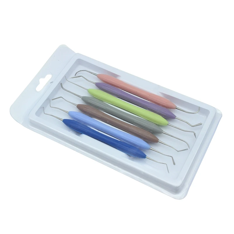7 stücke 1 Satz Zahnharz füller gefüllt Reparatur ausrüstung ästhetische Restaurierung Kit Silikon Racks Zahnmedizin Werkzeuge Image