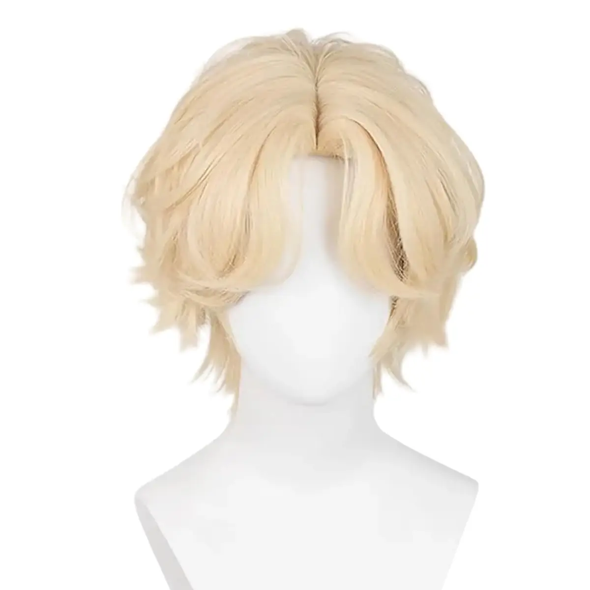 Noah Perücke, Anime-Cosplay-Perücke für Damen, 32 cm, kurzes blondes Haar, Noah Cosplay-Perücken, hitzebeständiges Kunsthaar Image