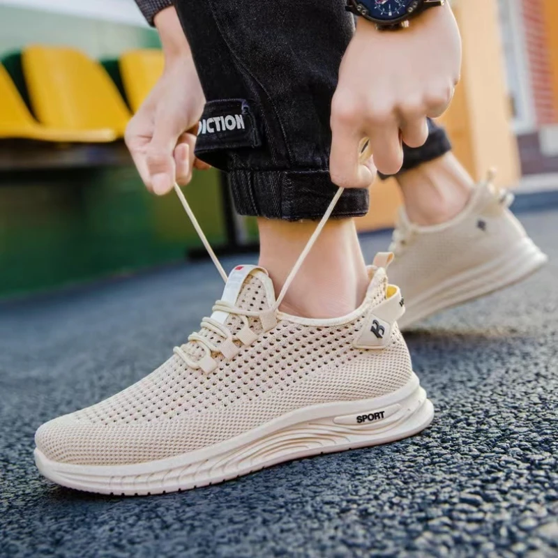 Herrenschuhe, Schnürschuhe für Herren, Mesh-Schuhe, Freizeitschuhe, leichte, bequeme Wanderschuhe, Herrenschuhe, Zapatillas Hombre