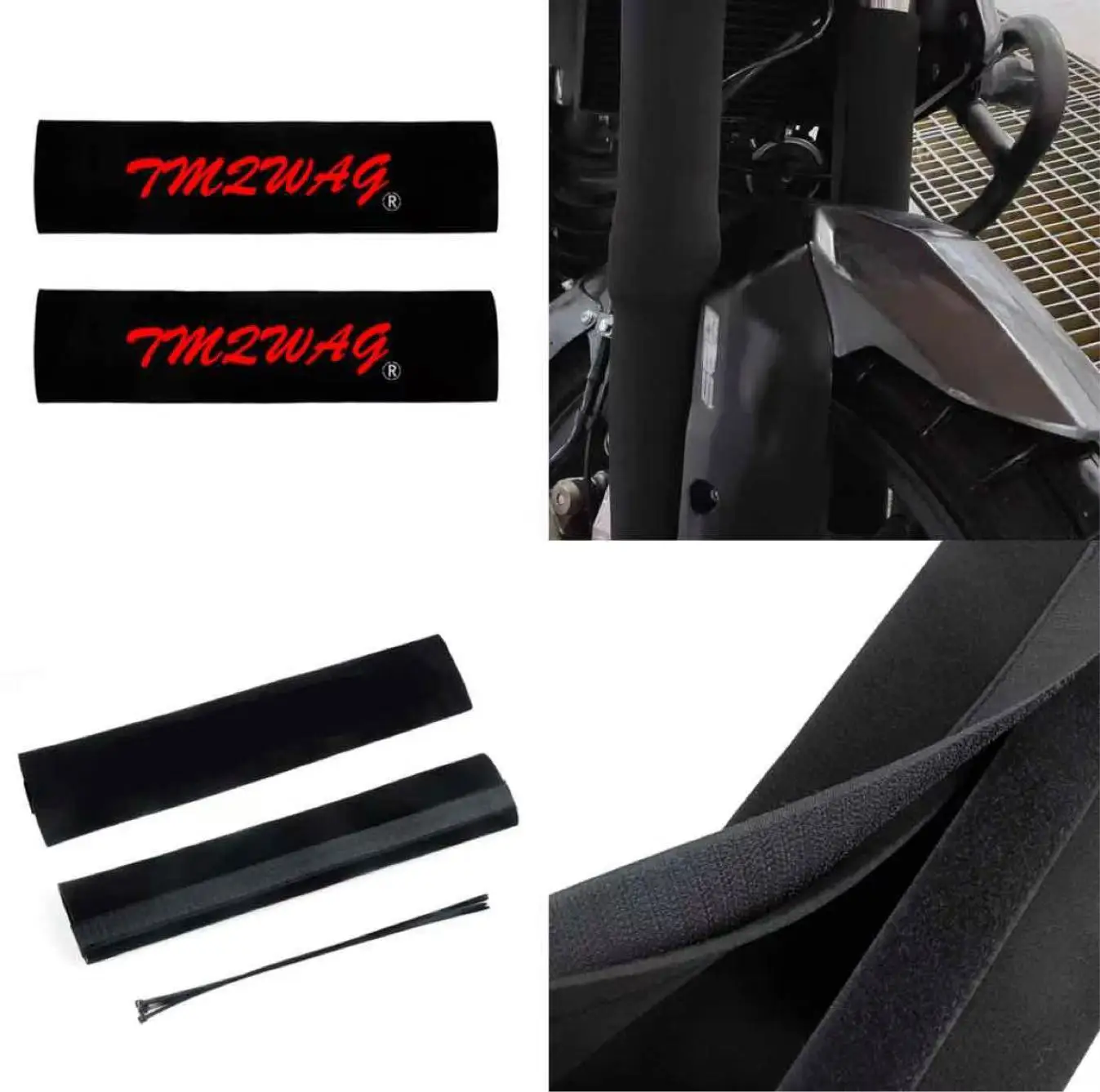 360mm Vordergabelschutz Stoßdämpfer-Schutzfolie Abdeckung Hülle für CRF YZ Motorrad Pit Bike Image
