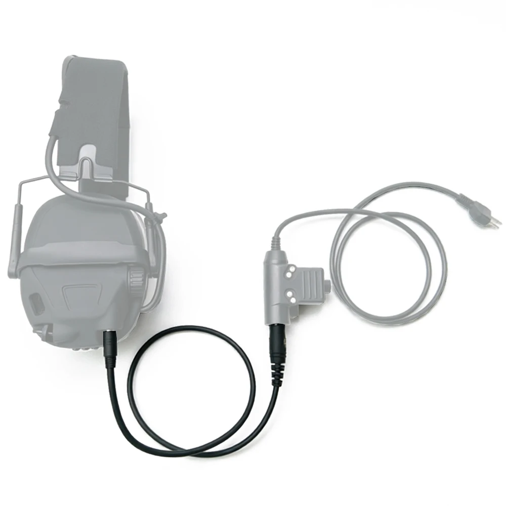 U174 kabel für u94 pci ptt adapter militar jagd taktisches headset walkie talkie motorola kenwood baofeng radio 3,5mm/7,1mm Image