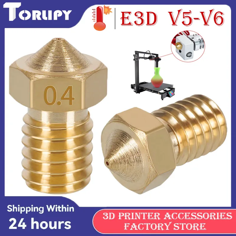 Großhandel E3D V5-V6 3D-Drucker Hotend Düse 1,75 m Messing Material 2,0 mm Innendurchmesser Geeignet für Titan Extruder/Prusa i3 MK3S Image