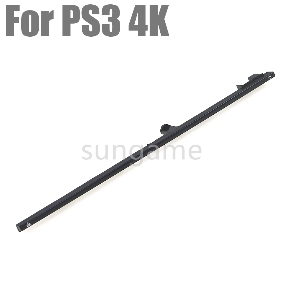1pc Ersatz Für PS3 4K Schwarz Abdeckung Shell Front Gehäuse Fall Für PS3 Slim 4000 Power Schalter Taste LED Streifen