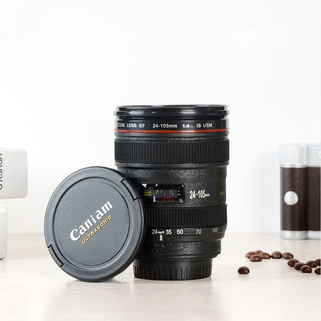 1PC Objektivbecher DSLR Kamera Objektivbecher Kaffeetasse ist nicht auslaufsicher Image