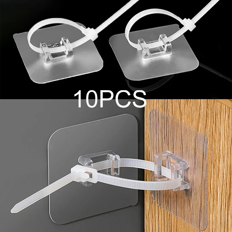 10PCS Starke Selbstklebende Bücherregal Schuh Schrank Kleiderschrank Wand Halterung Feste Patch Für Kind Schutz Kein Stanzen, um zu verhindern