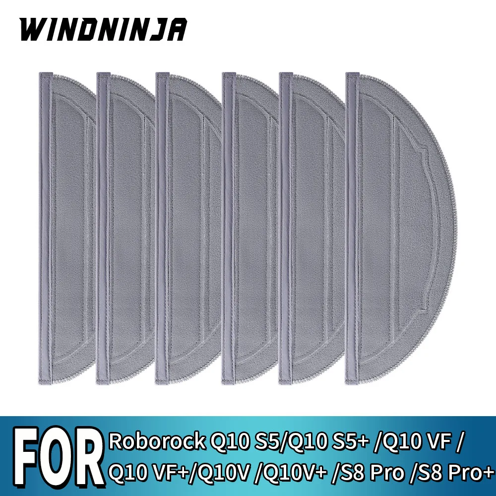 Wischmopps für Roborock Q10 S5 Q10 S5+ Q10 VF Q10 VF+ Q10V Q10V+ S8 Pro S8 Pro+ Waschbare Wischpads Ersatzteil Image