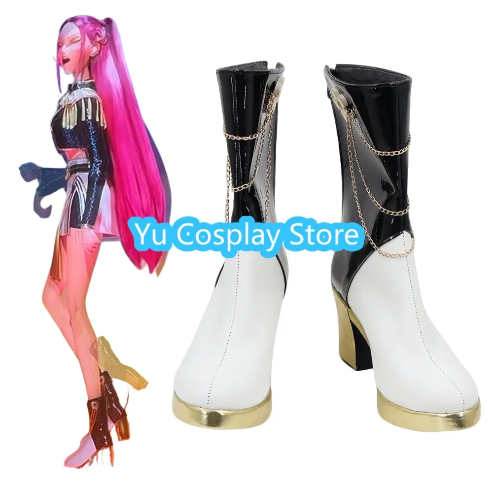 Mira Cosplay-Schuhe im Huntress Girl Group-Stil, maßgeschneiderte Stiefel für K-Pop-Tanzauftritte und Idol-Bühnenshows