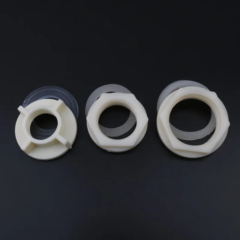 Kunststoff 1/2 3/4 "1 Zoll Gewinde Muttern Für Garten Bewässerung Stecker Aquarium Armaturen 1pc Image