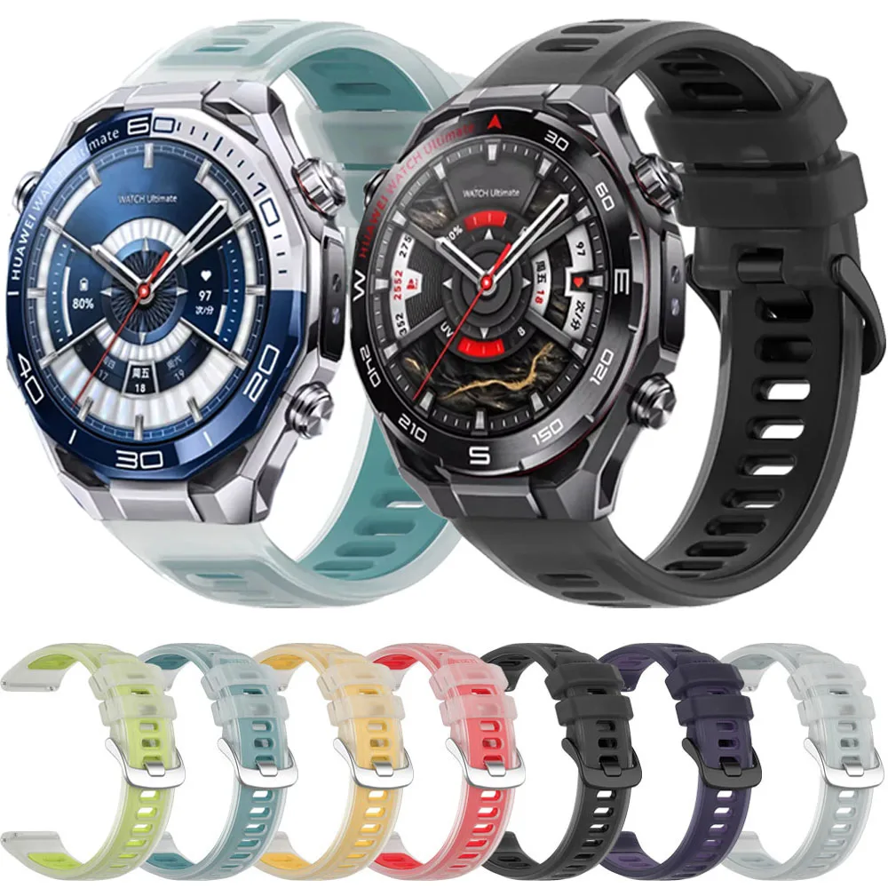 22mm 20mm Silikonarmband für Huawei Watch Ultimate 2 Sport-Armband für Huawei Watch GT Runner 2/GT6 Pro/GT5 Pro/GT6 5 4 3 46mm Image