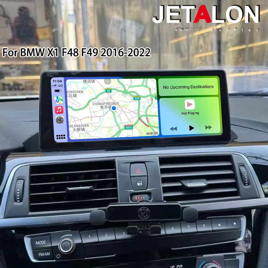 Schermo da 10,25 Pollici per BMW X1 F48 F49 2016-2022, Display Auto con Registratore Video, Sistema Multimediale Carplay Linux, Android Auto