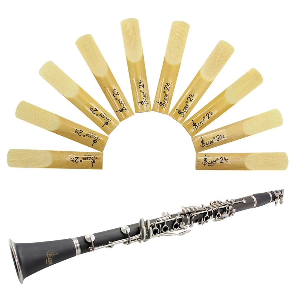 SLADE Bb-Klarinettenblätter Stärke 1,5/2/2,5/3/3,5 Traditionelles Bambusblatt Holzblasinstrumententeile Klarinettenzubehör Image