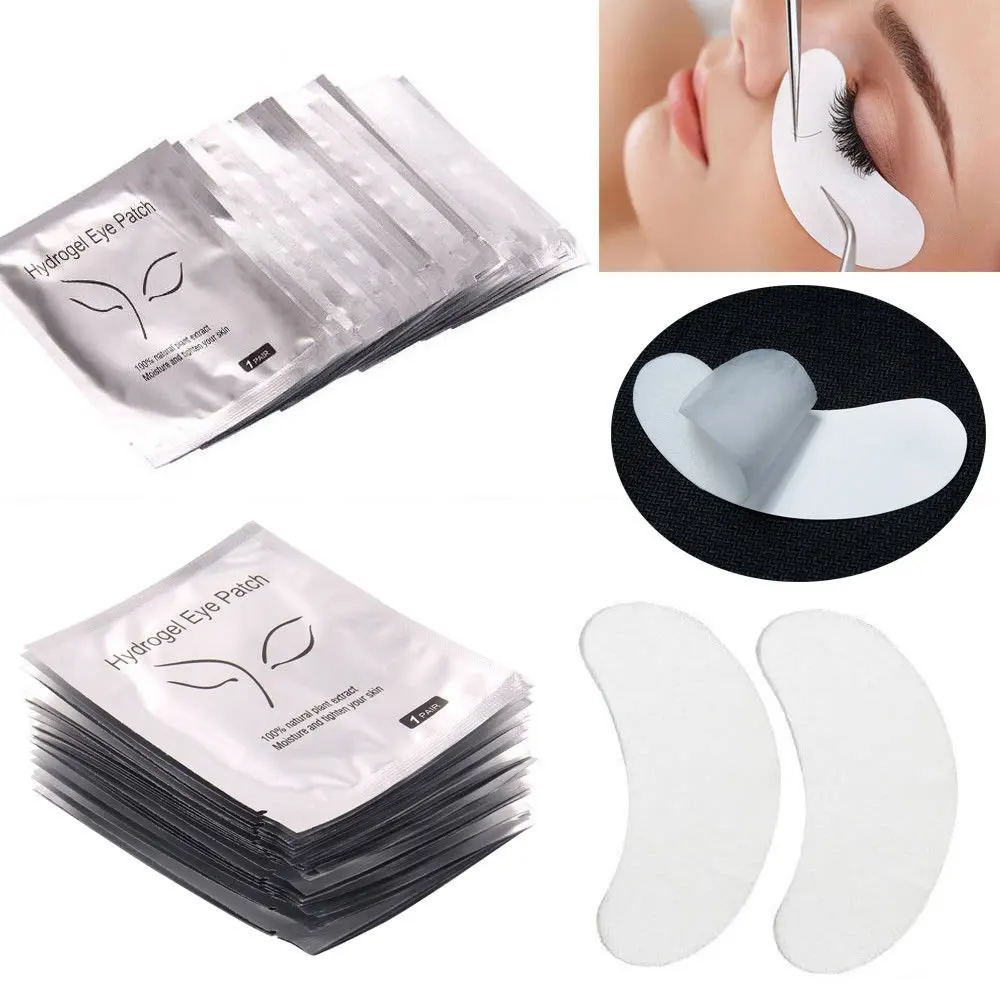 20 Pairs Entfernen Hydrogel Augenklappe Aufkleber Dichtung Wimpern Verlängerung Make-Up Werkzeuge Wimpern Unter Augenklappen Auge Pad Isolation Image