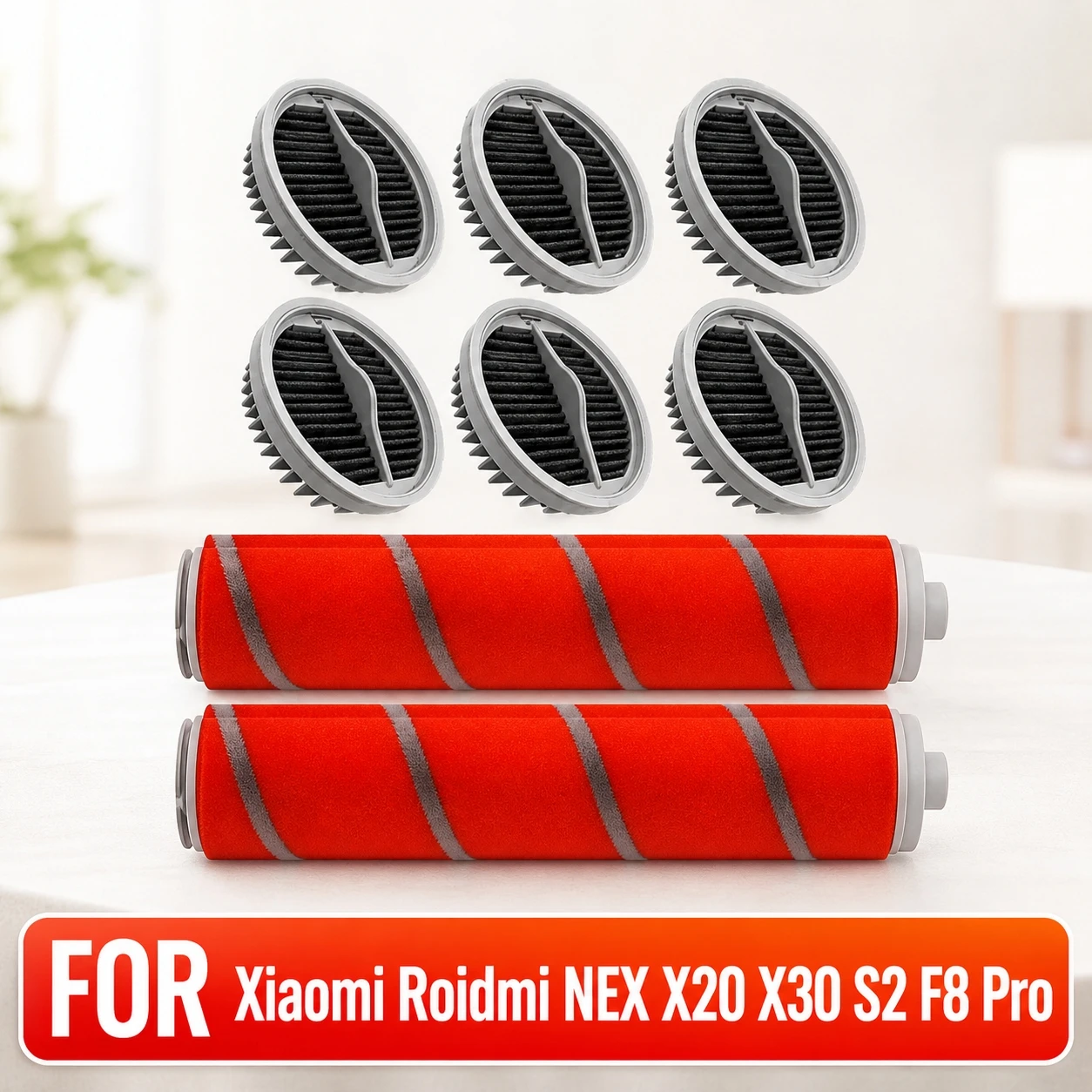 Roller Main Pinsel Hepa-Filter Ersatz Für Xiaomi Roidmi NEX X20 X30 S2 F8 Pro Handheld Drahtlose Staubsauger Ersatzteile Image
