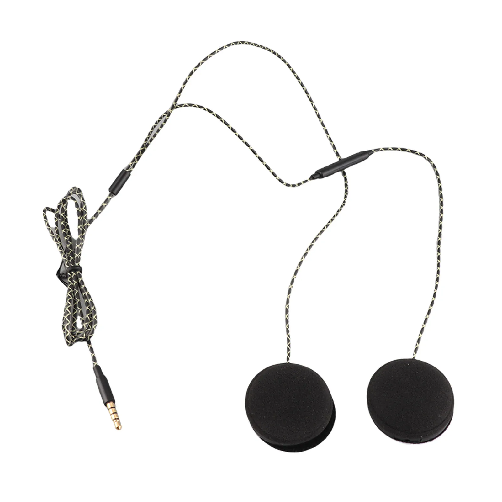 TPE 3,5 mm 1,2 m Motorradhelm-Headset für iOS- und Android-Telefone, Helm-Kopfhörer, Freisprechen, Helm, Musik-Headset
