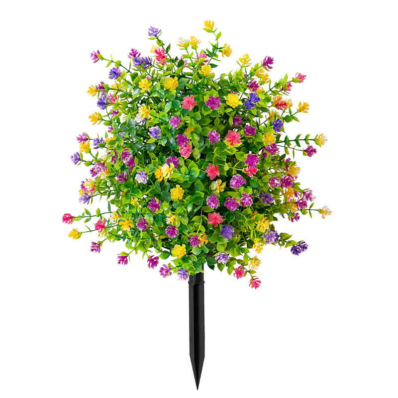 Artificial Potted Trees with Ground Stakes, UV-Resistant Camellia Shrubs, Indoor Outdoor Decoration Decoration in Summer and Autumn, Home Garden Wedding Settings, House Plants Decor