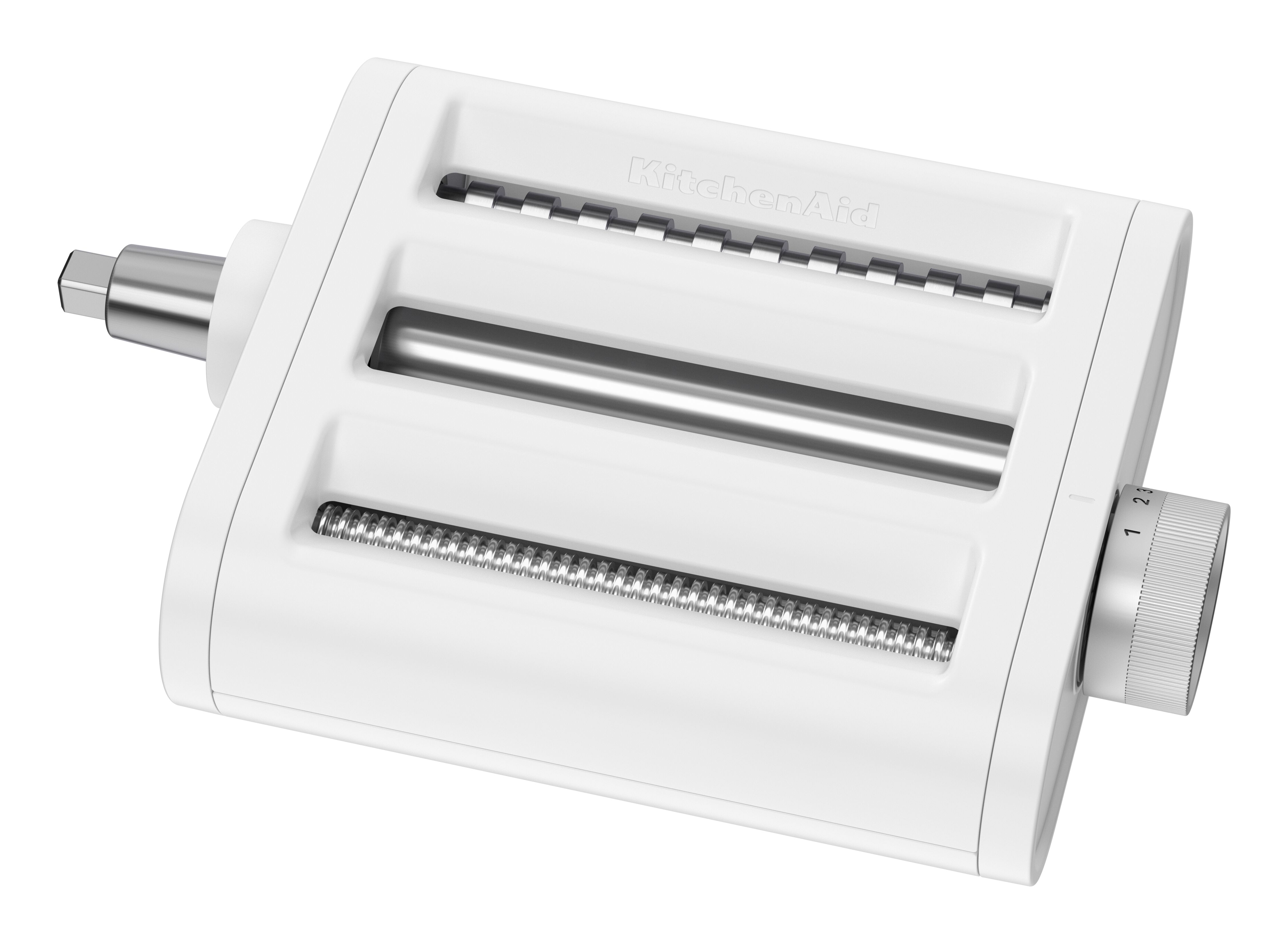 KITCHENAID Küchenmaschinen Zubehör-Set "3-in-1-Nudelvorsatz 5KSM3PPA", edelstahl, Küchenmaschinen-Aufsätze, Walze und Schneider aus hochwertigem Edelstahl