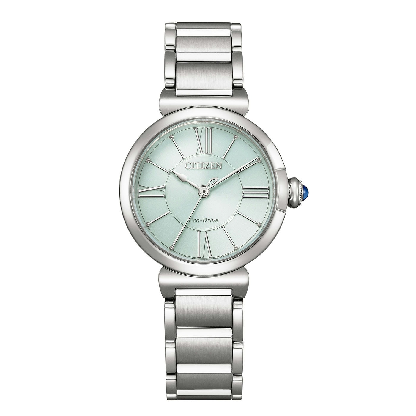 "Solaruhr CITIZEN ""Citizen L"", silberfarben, grün, Armbanduhren, Damen, Armbanduhr, Damenuhr, Edelstahlarmband, analog"