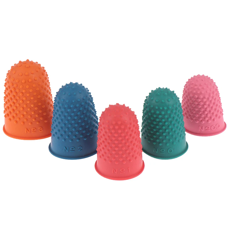 5 Stück Zähl kegel Gummi Fingerhut Schutz Nähen Quilter Fingers pitze Handwerk Image