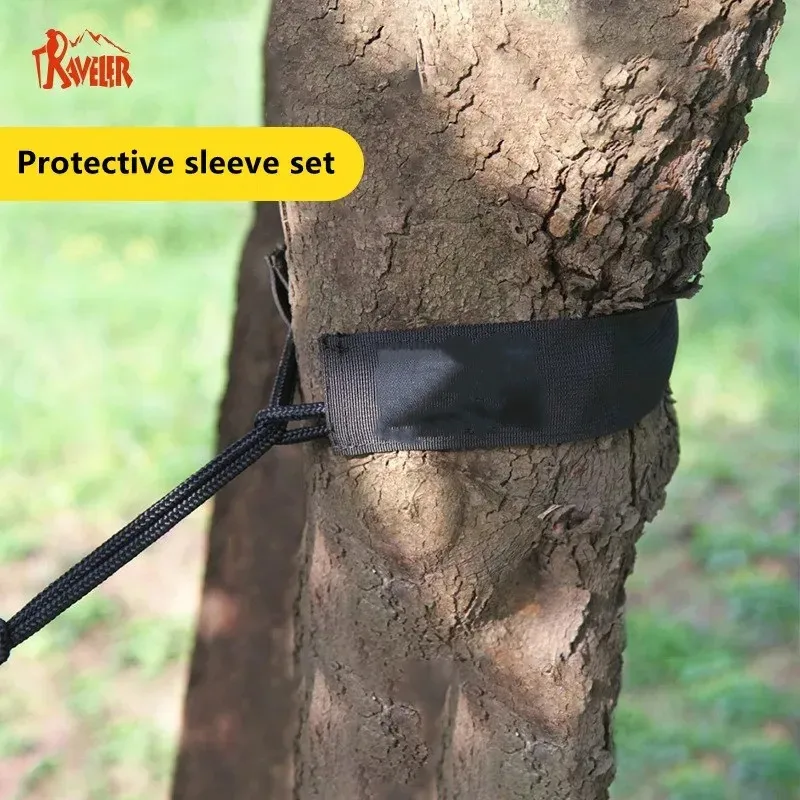 3 in 1 Outdoor-Camping Hängematte Krawatte Seil Knoten verschleiß fest tragbare hängende Gurtband Hängematte Krawatte Baum Schutz Seil Ärmel Image